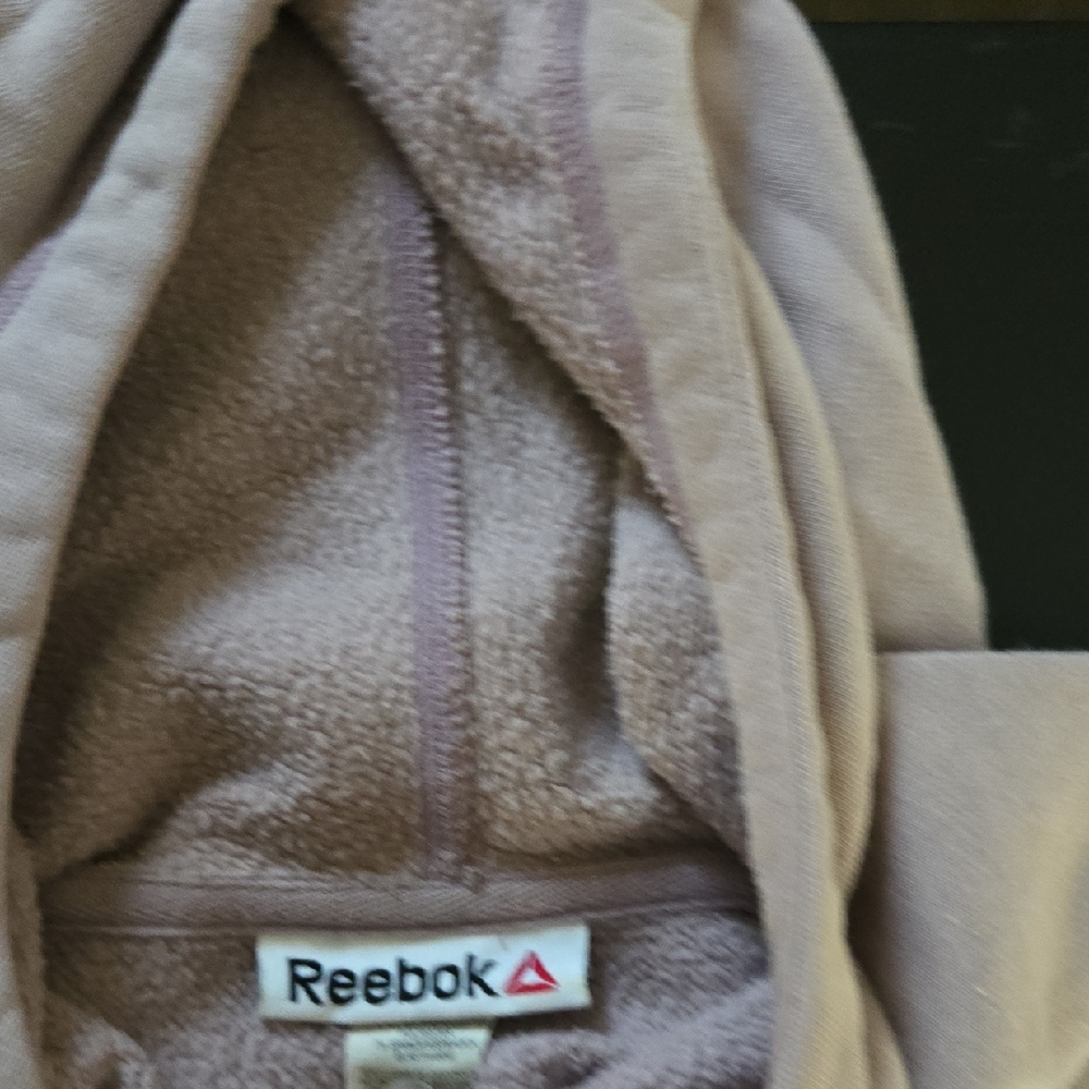 Reebok Beige Fleece Hoodie